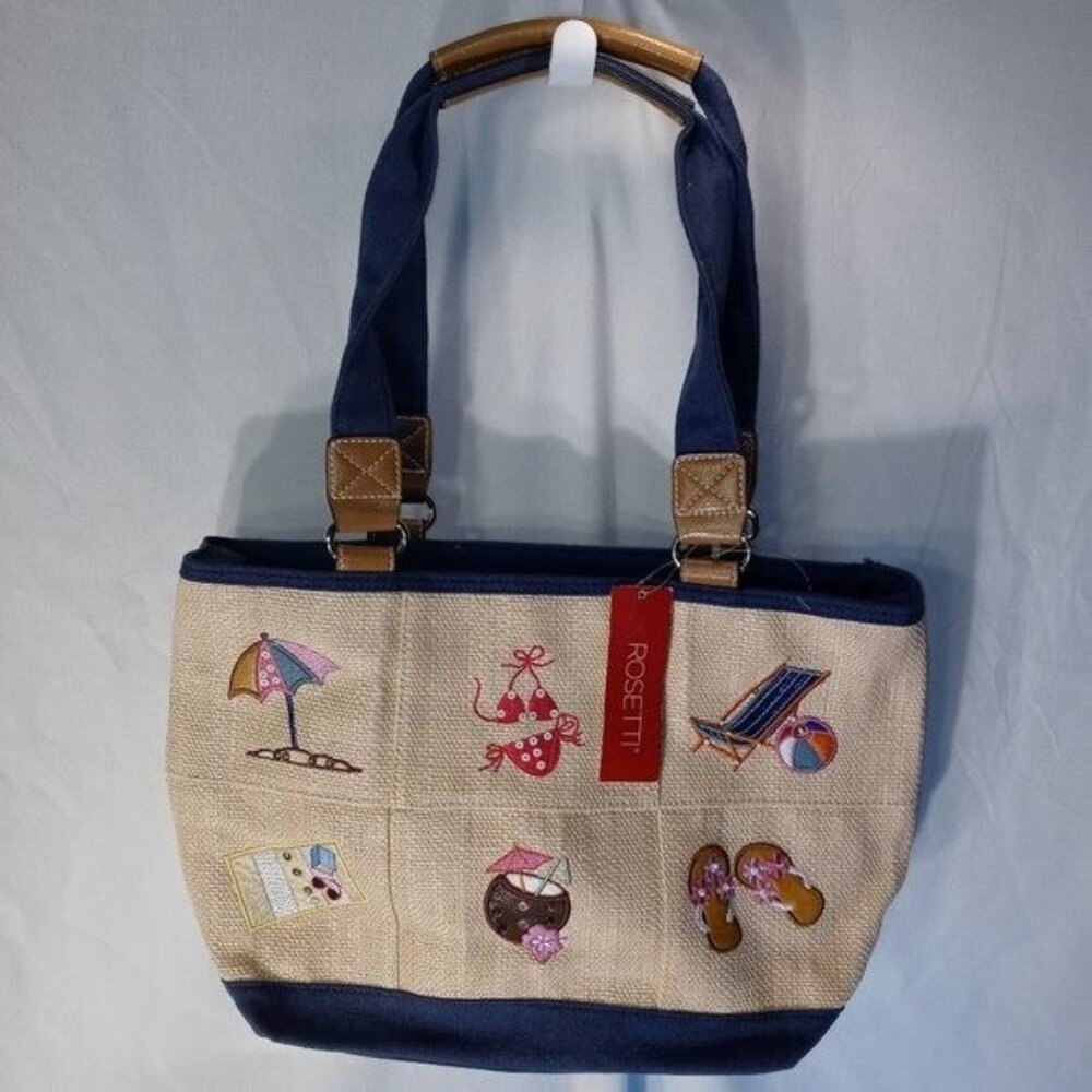 Rosetti Beach themed tote bag